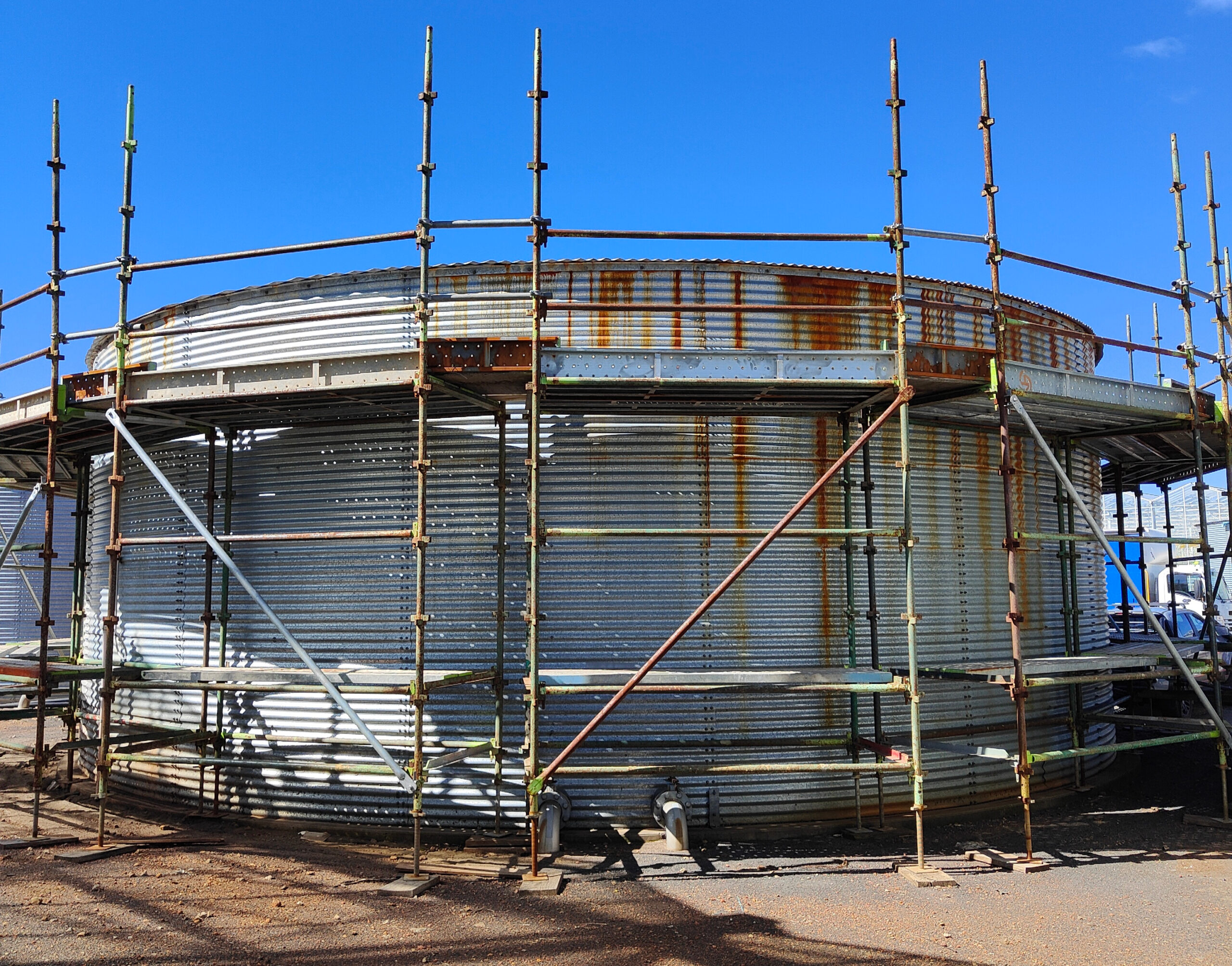 Corrosion found during tank inspection